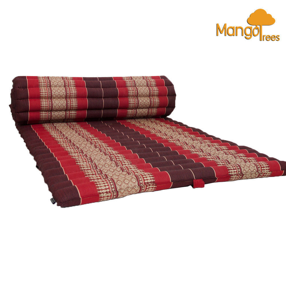 My Best Buy - Thai Kapok Roll Up Mattress Foldout Mat Red