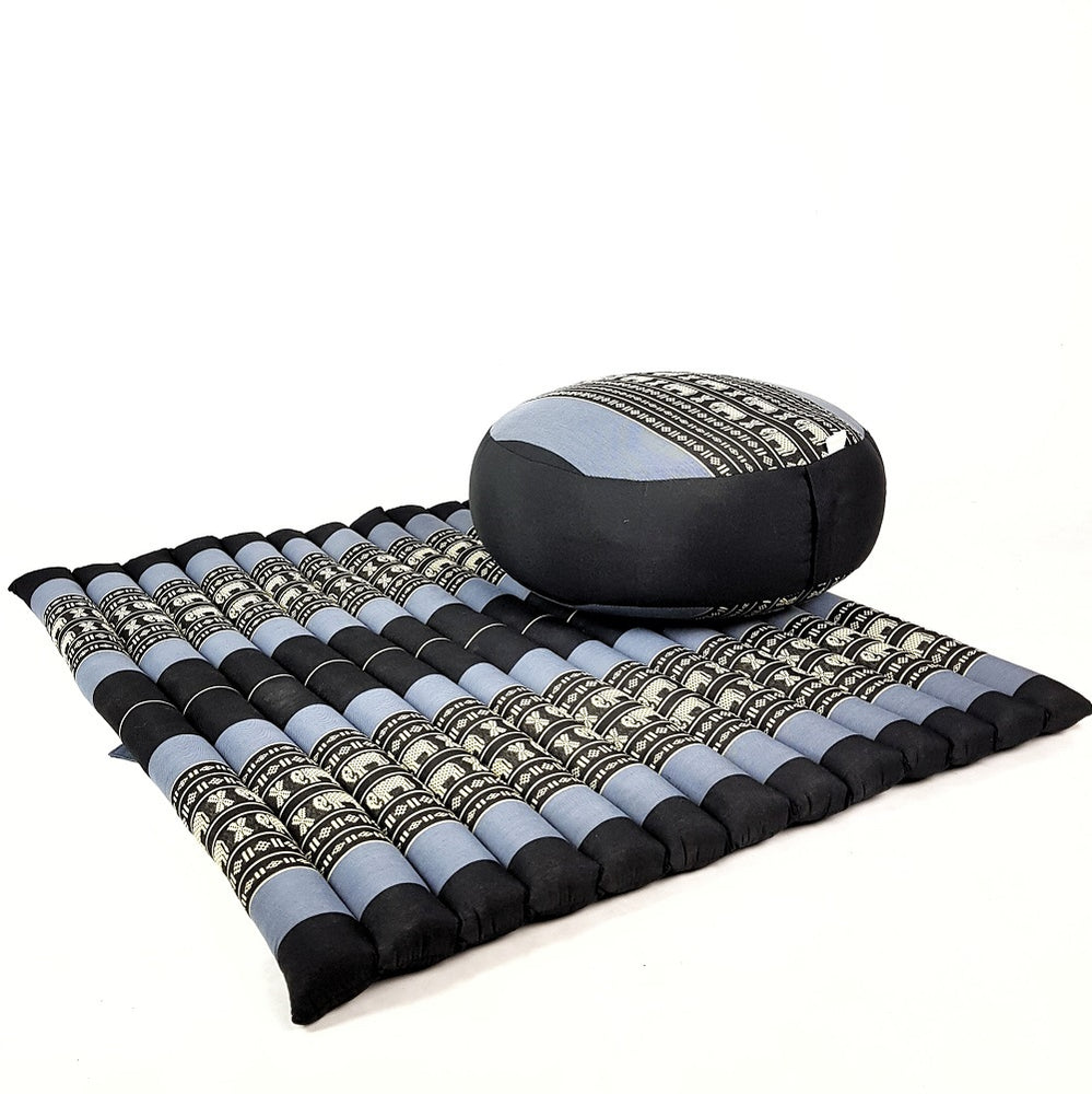 My Best Buy - Zafu & Zabuton Meditation Set Blue/Elephant