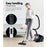 My Best Buy - Devanti Vacuum Cleaner Bagless Cyclone Cyclonic Vac Home Office Car 2200W Black