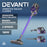My Best Buy - Devanti 150 Cordless Handheld Stick Vacuum Cleaner 2 Speed Purple And Grey