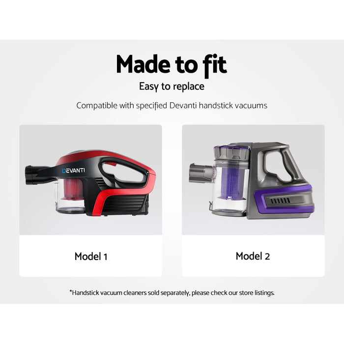 My Best Buy - Devanti Cordless Handstick Vacuum Cleaner Head- Black