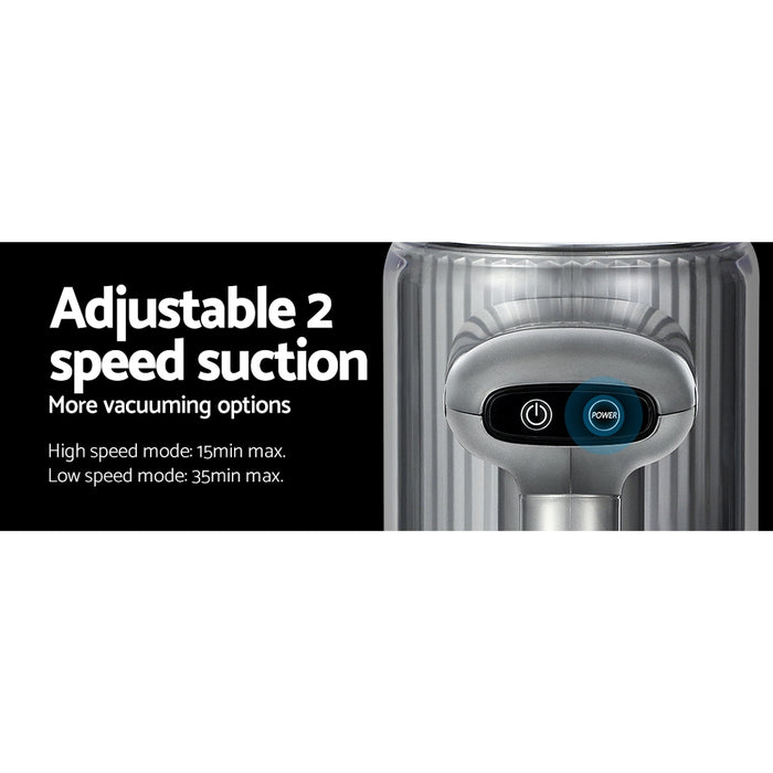 My Best Buy - Devanti Handheld Vacuum Cleaner Cordless Bagless Stick Handstick Car Vac 2-Speed