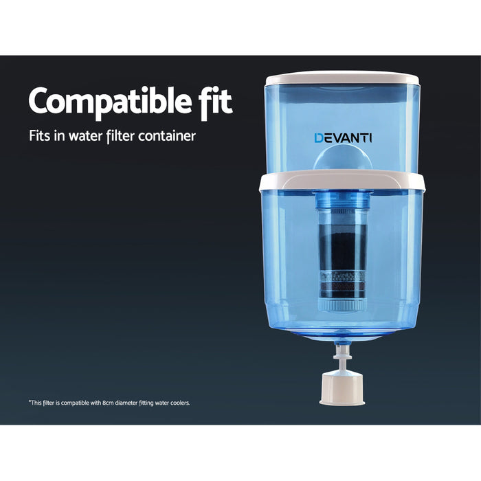 My Best Buy - Devanti Water Cooler Dispenser Tap Water Filter Purifier 6-Stage Filtration Carbon Mineral Cartridge Pack of 3