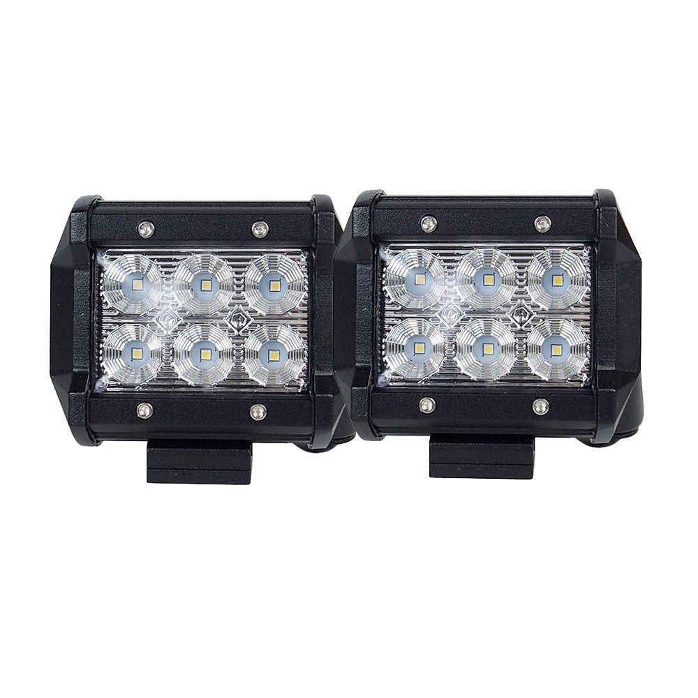 My Best Buy - Pair 4inch CREE LED Work Light Bar Flood Beam Offroad Driving Lamp Reverse Fog