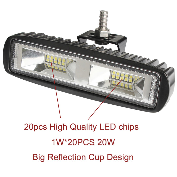 Unlock the power of the night with My Best Buy's 6-inch LED work driving light bars x 2