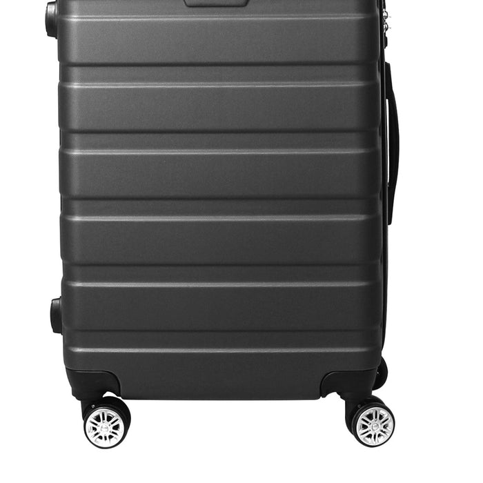 My Best Buy - Slimbridge Luggage Suitcase Trolley 3Pcs set 20 24 28 Travel Packing Dark Grey