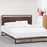 My Best Buy - Azure Wood Bed Frame With Comforpedic Mattress Package Deal Bedroom Set
