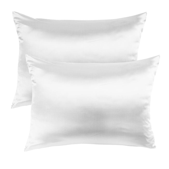My Best Buy - Bamboo Blend Sheet Set+Duck Down Pillows+Silk Pillowcase Bundle Queen