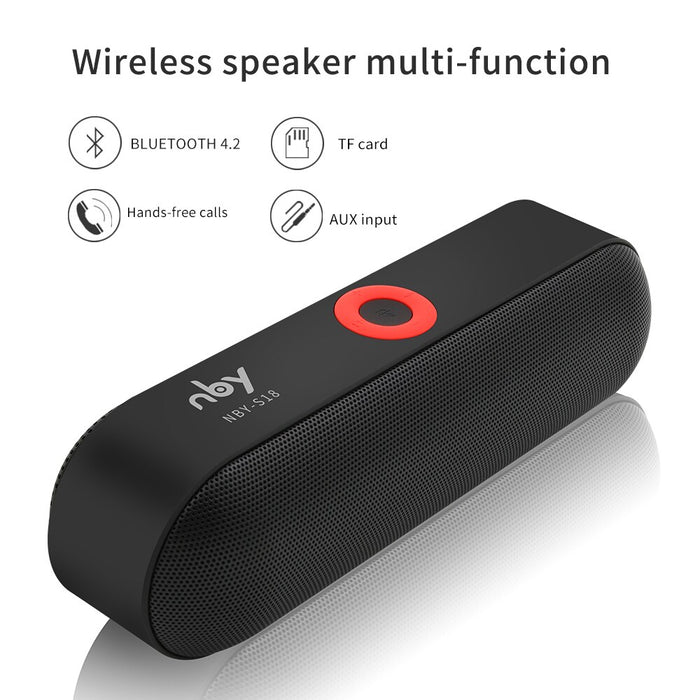 My Best Buy - NBY S18 Portable Bluetooth Speaker with Dual Driver Loudspeaker - 12 Hours Playtime - HD Audio Sub-woofer Wireless Speakers with Mic - MyBestBuy.com.au