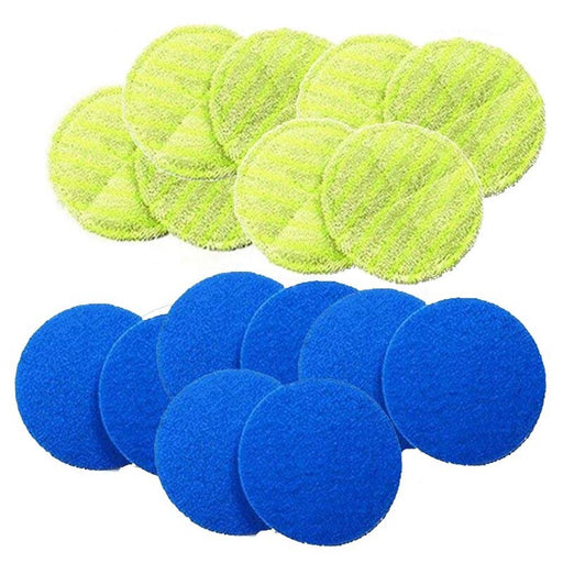 My Best Buy - Floor Cordless Spinning Mop, 16 x Replacement Pads - For Floating Powered Cleaner Scrubber Polisher Bundle