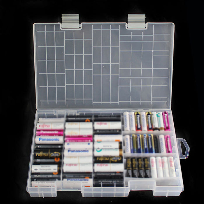 My Best Buy - Any Battery Holder- Waterproof Organizer Portable Transparent Plastic Case Large Capacity Storage Box