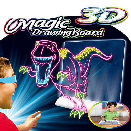 My Best Buy - Early Educational 3D Magic Drawing Board - Multi-function Sketchpad 3D Drawing Pad - Flashing Lights... - MyBestBuy.com.au