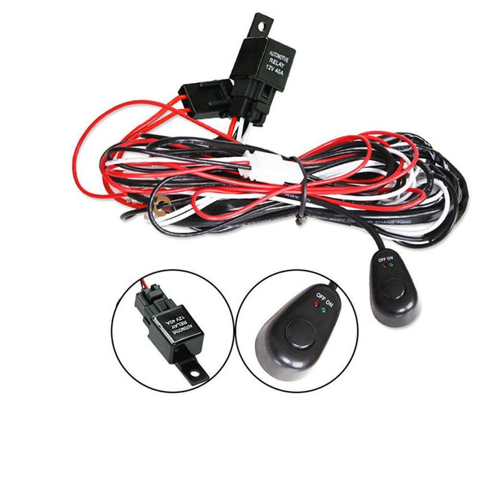 My Best Buy - 2way LED Universal Driving light Wiring Loom Harness 12V 24V 40A Relay Switch