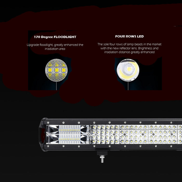 My Best Buy - 28 inch Philips LED Light Bar Quad Row Combo Beam 4x4 Work Driving Lamp 4wd